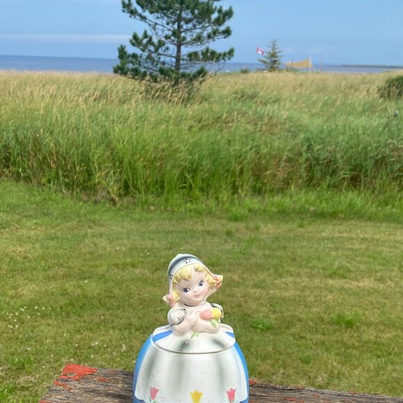 Lefton  little Dutch girl Jar sugar jam  Jelly Jar Jam Jars Collectible  Jar - Picture 7 of 10